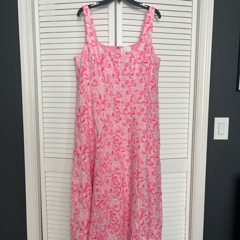 Lilly Pulitzer Calina Linen Midi Dress